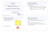 JAVA Introductionchapuis/ihm-polytech/doc/Huot... · 2016-07-12 · Stéphane HUOT Dpt. Informatique DUT Informatique - S3 - 2009 JAVA Applications interactives-Modèle Vue-Contrôleur