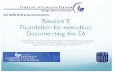 CIS 8090 Enterprise Architectures Session 5 Foundation for ...€¦ · Session 5 Foundation for execution: Documenting the EA Moving from the Ross, Weill, Robinson, Enterprise-level