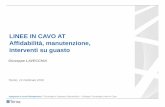 LINEE IN CAVO AT Affidabilità, manutenzione, interventi su ... · Laino (CS) – Rizziconi (RC) SA.PE.I. ... The final approval was obtained in September 2004; the final decision