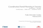 Coordinated Transit Planning in Toronto · Unilever, Bathurst-Spadina, Liberty Village, St. Clair West • Kitchener and Stouffville through service 10 Integrated GO RER/SmartTrack