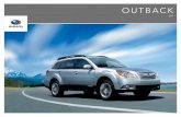 OUTBACK - Subaru › ... › download › Outback2011_Brochure.pdf · 2016-06-13 · 02 Dès que vous prendrez le volant de la Subaru Outback 2011, vous découvrirez ce qui la rend