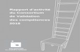 Rapport d’activité...2 TABLE DES MATIÈRES Le Consortium de Validation des compétences dépose, comme chaque année, son rapport d’activité se référant à la Note d’orientation