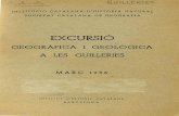 GEOGRÀFICA I GEOLÒGICA · instituciÓ ca t alana d'histÒria n atur al societat catalana de geografia excursiÓ geogrÀfica i geolÒgica a les guilleries marc , 1936 • institut