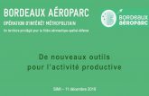 De nouveaux outils pour l’activité productive · sein de l’OIM. Filière préférentielle . Aéronautique- ... France Littoral Développement / agence design architecture . 18/22.