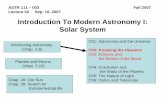 Introduction To Modern Astronomy I: Solar Systemsolar.gmu.edu/teaching/ASTR111_2007/lect02/ch02_note_zhang.pdf(the point where the Sun’s path crosses the celestial equator in late