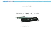 Protools HDX DIO Card - mytekdigital.comMytek Protools-HDX DIO Card – User's Manual Introduction The Mytek Protools-HDX DIO Card is a physical card which plugs into the back of the