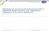 Mellanox ConnectX-4/ConnectX-5 NATIVE ESXi Driver for ... · • 1 - generate pause frames according to the RX buffer threshold on the specified pri-ority. • 0 - never generate