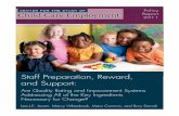 Staff Preparation, Reward, and Support · Staff PreParation, reward, and SuPPort Policy Brief • Center for the Study of Child Care employment, university of California at Berkeley