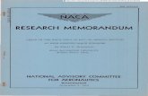 RESEARCH MEMORANDUM - NASA · TESTS OF THE NACA 0010-1.50 40/1.051 AIRFOIL SECTION AT HIGH SUBSONIC MACH NUMBERS By Albert D. Hemenover SUMMARY Aerodynamic characteristics of the