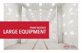 PAINT BOOTHS LARGE EQUIPMENT · 2018-04-30 · If your shop space is limited, an Outdoor Paint Booth might be the perfect solution. GFS Outdoor Paint Booths consist of the interior