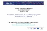 Simulation déterministe du canal de propagation UWB et Radio …ursi-france.telecom-paristech.fr/fileadmin/documents/pdf/... · 2015-04-19 · – Simulations électromagnétiques