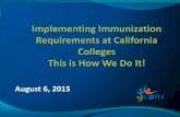 August 6, 2015 - EZIZ...•FALL 2015: VACCINATIONS AND SCREENING ARE VOLUNTARY WITH THE FOLLOWING EXCEPTIONS: •Hepatitis B vaccine is mandatory for all students under the age of