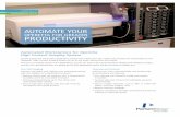 Automate your Operetta for Greater Productivity · Automate the whole siRNA or compound screening process for maximum productivity: • Reduce the risk of contamination through the