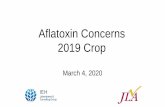 Aflatoxin Concerns 2019 Crop - Peanut Shellers › pdf › MikeJacksonSP20.pdf · There is aflatoxin contamination in the 2019 Southeast Peanut Crop. 2. This is largely due to Mother