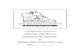 THURSTON COUNTY SPECIAL PROJECTS PROCEDURE …...1.1 This Thurston County Special Projects Procedure Manual for Design and Construction, 2002 Edition, herein referred to as the "Procedure