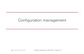 Configuration managementConfiguration managementdslab.konkuk.ac.kr › Class › 2008 › 08SMA › Lecture Note › Chapter... · 2012-09-13 · Slide12. Configuration item identificationConfiguration