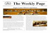 Pages Write Bills, Hold Mock Hearings Later School Start ...leg.wa.gov/PageSchool/Documents/2015newsletterweek14.pdf · Andersen Bicknell introduced Senate Bill 6666. ... skills that
