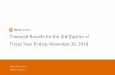 Financial Results for the 3rd Quarter of Fiscal Year Ending … · 2018-10-17 · Media/Advertising (Money EXPO in November) 24 Money EXPO date announced: partnering companies and