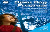 QUT Open Day Program 2019 · PDF file 2019-05-02 · If you have a startup idea or want to find out more about entrepreneurship, Open Day is a great chance to chat to QUT staff about