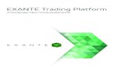 EXANTE Trading Platform · PDF file 2020-04-15 · 3.1 Модульная структура Интерфейс торговой платформы состоит из модулей.