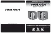 2087F / 2092F · 2018-01-30 · Your new First Alert® Waterproof Fire Safe will provide years of safe and secure protection for your valuables, important documents and other personal