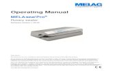 Operating Manual - adpg-provence.com · Heat-sealable transparent sterilization packaging, e.g. MELA fol Should you wish to use packaging materials other than those specified above,