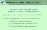 Adaptation to Climate Change in the SATAdaptation to Climate Change in the SAT. ICRISAT’s strategy for climate change adaptation in the SAT: ESA as a case study (1) Background -