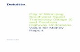 City of Winnipeg Southwest Rapid Transitway (Stage 2) and ... · 1. Disclaimer Deloitte LLP (“Deloitte”) has been retained by the City of Winnipeg (the “City”) to act as its