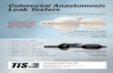 Colorectal Anastomosis Leak Testers · Clinical Practice Guideline Task Force of the American Society of Colon and Rectal Surgeons. Practice parameters for the treatment of sigmoid