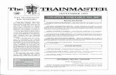 THE TRAINMASTER · 2014-02-09 · September 1992 DEADLINES are terrible things, but they . pop up every month without fail. The deadline for each issue of The Trainmaster is the 20th