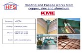 Roofing and Facade works from copper, zinc and …Company: «HFS» Country: Azerbaijan, Baku Phone: +994 50 330 18 33 +994 12 567 40 66 Email: salim.isovski@mail.ru Roofing and Facade