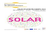 JUIN 2014 ÉDITION SPÉCIALE – 10 € Le journal du photovoltaïque · SOLAR SOLAR DECATHLON EUROPE 2014. 800 compétiteurs – 16 pays – 20 habitats durables. Le catalogue des