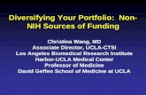 Diversifying Your Portfolio: Non- NIH Sources of Funding · 2012-04-18 · Diversifying Your Portfolio: Non-NIH Sources of Funding Christina Wang, MD Associate Director, UCLA-CTSI