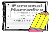 Personal Narrative - Ram Pages€¦ · Personal Narrative Rubric.....page 30. Note to the Teacher..... The teacher overview is an overview of my lesson plans. I use the anchor charts