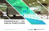PROMAtect ® 50 Solid partition€¦ · a ﬁ re resistance equal to or greater than 60 minutes. Lining boards Two layers of 15mm thick PROMATECT® 50 CBM boards, as manufactured