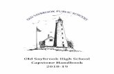 Old Saybrook High School Capstone Handbook 2018-19 · of the Capstone coordinators (Sarah Fawcett, sfawcett@oldsaybrookschools.org ; Kristen Hunter, khunter@oldsaybrookschools.org