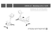 LINHA LX - Bicicletas LX-U / LX-R - Movement · Cabeça cilindrica sextavado interno - X6 Arruela de pressão - X6 Parafuso M8 x 20 Cabeça chata sextavado interno - X4 ... G Porca