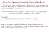Funções Proposicionais e Quantificadoreswiki.foz.ifpr.edu.br/wiki/images/8/8a/Aula6-TADS-Matemática-2017-1… · Funções Proposicionais e Quantificadores * Predicados são utilizados