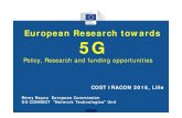European Research towards 5GmyBayou.pdf · SDN/NFV, architecture, net mgt; Convergent technologies (€45 m) Optical support to access Network apps Research cooperation in access