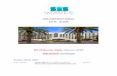 Wi-Fi Access Code: Waves 2018 Password: Sandiegouswaves.org/images/conference/Conference2018/final_agenda.pdf · 2018 CONFERENCE AGENDA . July 23 – 26, 2018 . Wi-Fi Access Code: