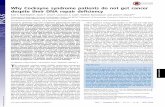 Why Cockayne syndrome patients do not get cancer despite their … · Why Cockayne syndrome patients do not get cancer despite their DNA repair deficiency Kate S. Reid-Baylissa, Sarah