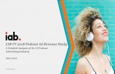 IAB FY 2018 Podcast Ad Revenue Study...2019/06/03  · Of the 13 business categories measured, the top five represented nearly 75% of advertising revenue captured, with Direct-to-Consumer