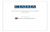 CERTIFIED ADVANCED BUSINESS ANALYST (CABA) · 2019-06-07 · Jonathan Babcock: Jonathon is an experienced business analyst and business analysis manager from Atlanta, GA and author