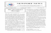 NEWPORT NEWS - MCCV · Newport News 5 Vol 3 Issue 18. Seniors’ Corner. by Gwen Busuttil. Senior’s Committee Member. NEWPORT MALTESE ASSOCIATION SENIORS’ GROUP. CHRISTMAS IN
