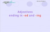 Adjectives ending in ‘ed’ and ‘ing’ · There are many other jobs. Adjectives end with -ed . When do we use adjectives that end with -ing? To describe - the things and situations