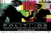 POLITIKOS LE FESTIVAL INTERNATIONAL DU FILM POLTIQUE · 2018-10-08 · POLITIKOS LE FESTIVAL INTERNATIONAL DU FILM POLTIQUE • Politikos ce sera aussi la mise en œuvre, entre deux