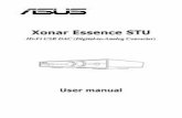 Xonar Essence STU - Farnell · Grants 100% performance of ALL hi-end headphones, even with impedance up to 600ohms, providing extra dynamics and sound details. Steps: • Connect