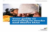 Your guide to investing in stocks and shares ISAs€¦ · could invest the entire £20,000 allowance in a stocks and shares ISA, save it all in a cash ISA, or divide it between the