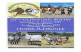 The Gunning Show Society wishes you the best of luck in your … · 2020-04-15 · The Gunning Show Society wishes you the best of luck in your events & look forward to a great day.