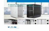 Eaton RS Enclosure product catalog · racks. • PDU mounting, airflow and cable management options • or applications Ideal f with medium to high- density cabling • Cable managers